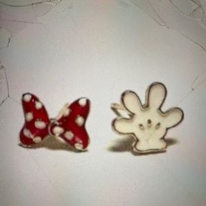 NWT Minnie/Mickey earrings